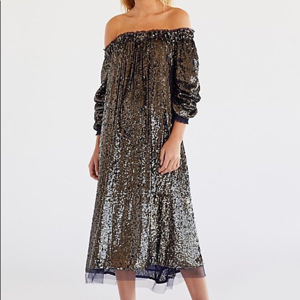 Free People Emilia Sequin Dress Size XS $260